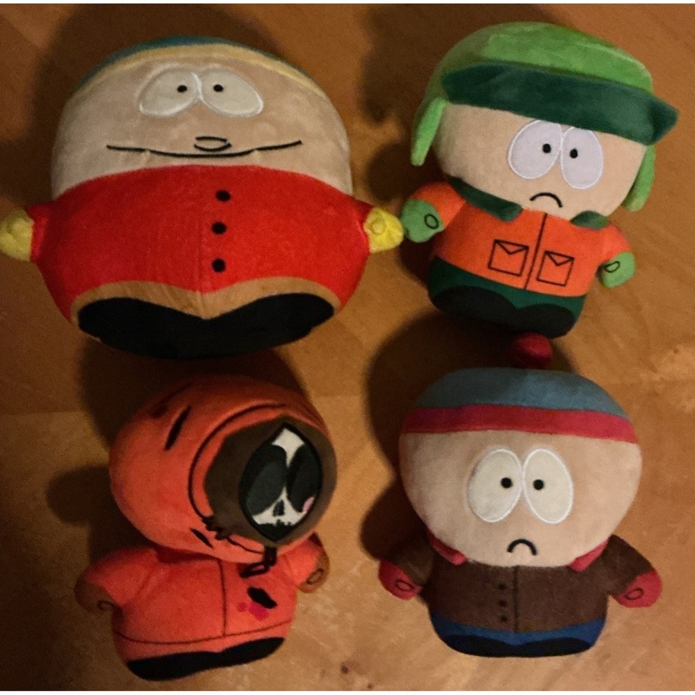 South Park 7" Kyle, Dead Kenny, Cartman And Stan Stuffed Toy Plush